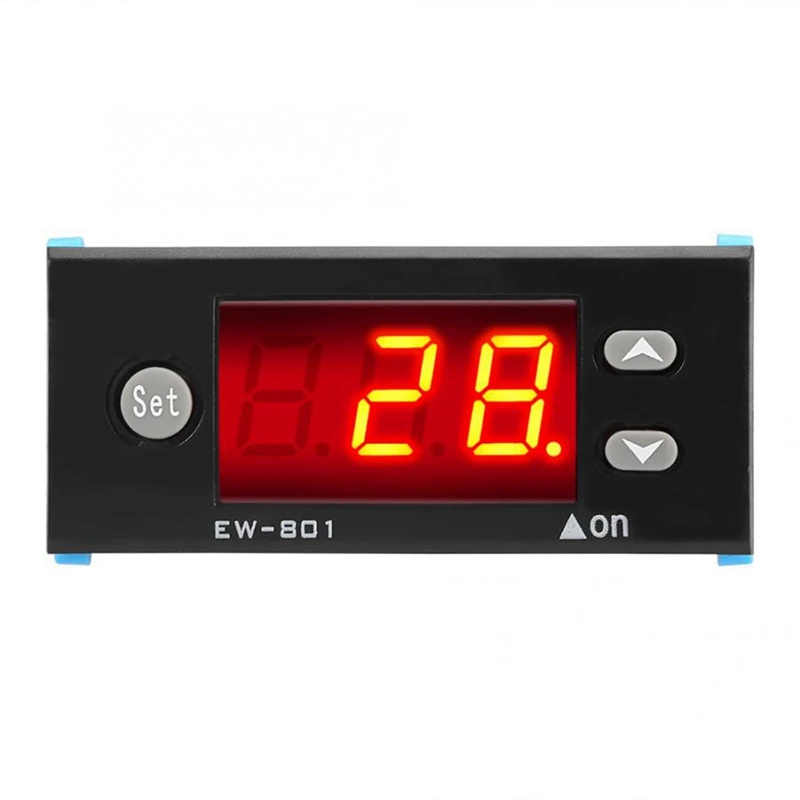 2-Channel Sensor Solar Water Heater Temperature Controller With Sensor Digital Display Black For Solar Water Heater