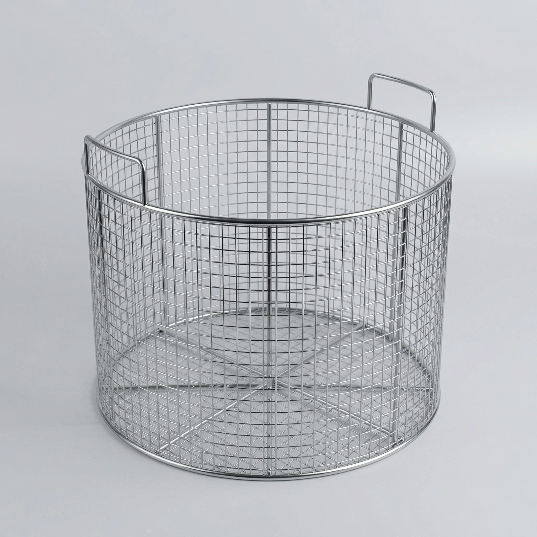 304 Stainless Steel Mesh Basket Strainer, Round Filter Basket for Draining, Cleaning, Cooking, Frying, Sieving & Isolating