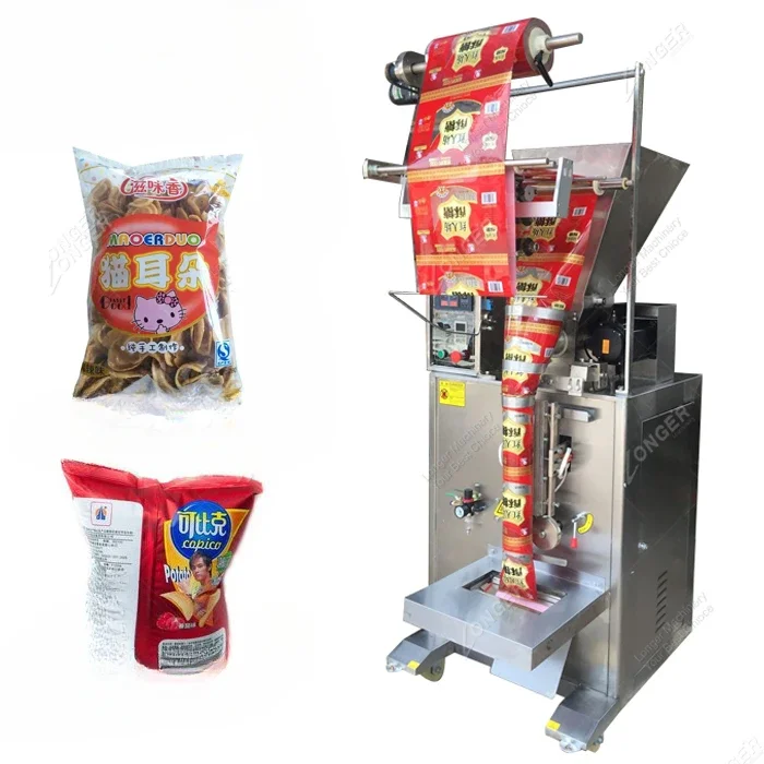 Commercial Used Auto Popcorn Gram Effervescent Tablets Vffs Vertical Packaging Granule Packing Machinery In India