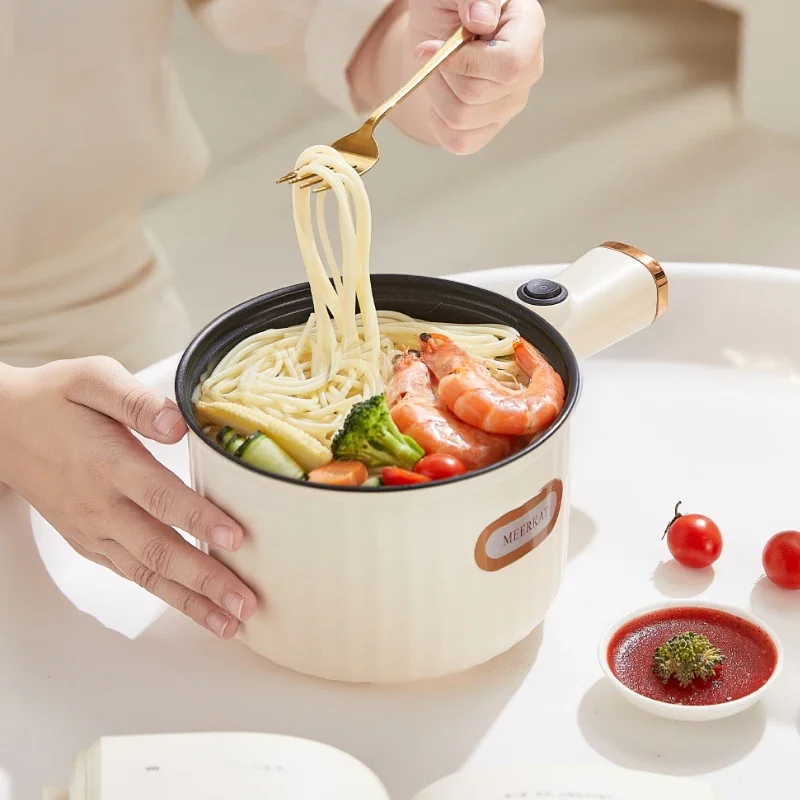 110V/220V Stitch Bear Mini Electric Cooker Multifunctional Hotpot Pan Frying Cooking Pot for Home