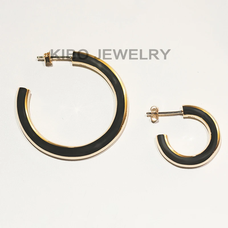 Kibo Luxury Quality Jewelry Gold Earring 14k Gold Stud 2024 Women's Long Earrings Gold Jewelry Women 14k