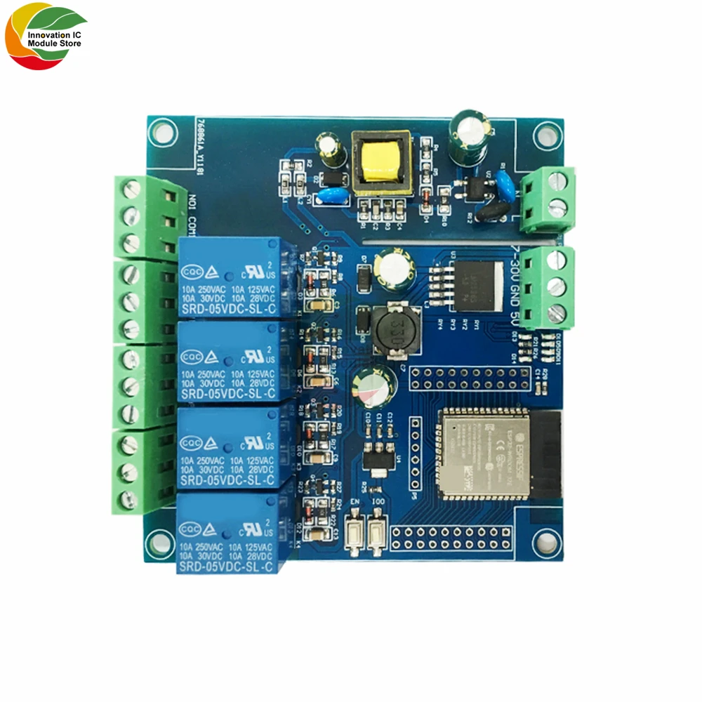 AC/DC ESP32 WIFI Bluetooth BLE 4 Chiều Module Relay ESP32-WROOM Ban Phát Triển Module
