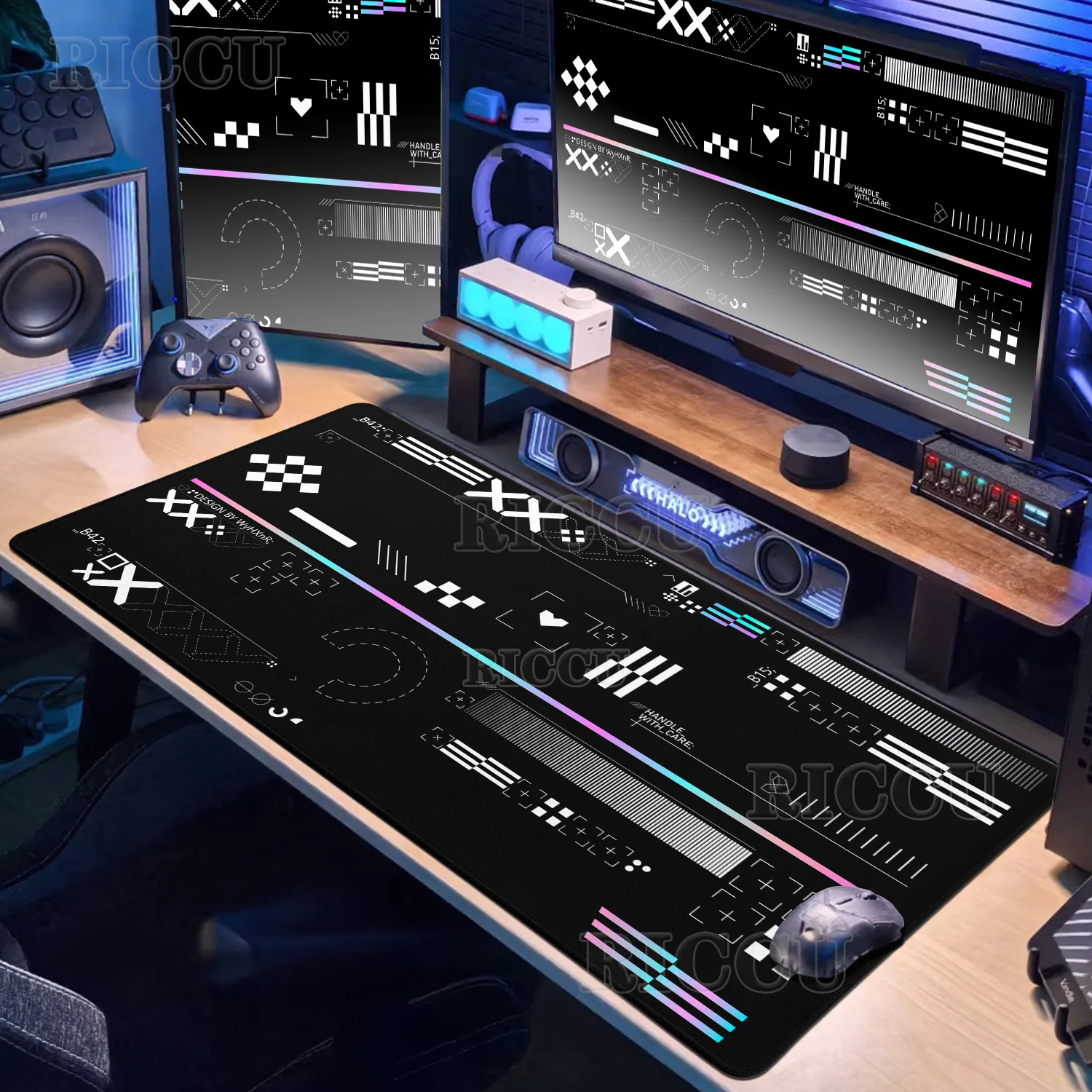 

CS GO Black Large Size Mouse Pad PC Gaming Table Pad Rubber HD Print Big Gamer XXL Carpet Mechanical Keyboard Expand for DeskMat