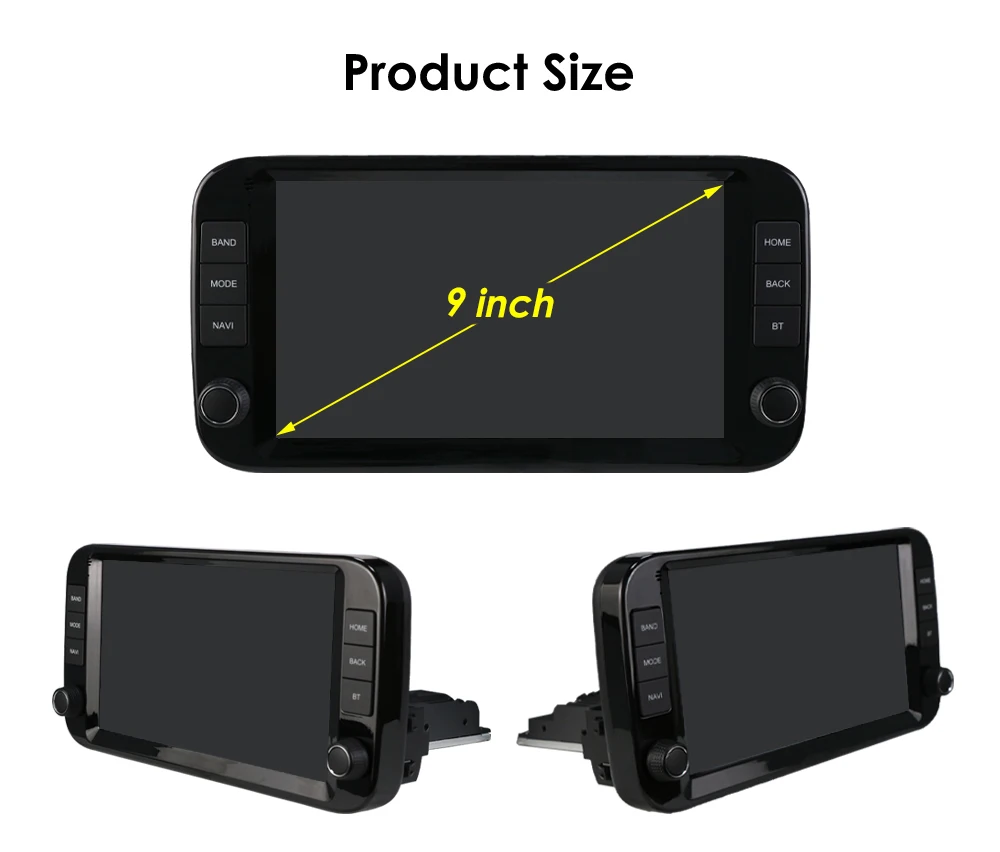 Hizpo 9-Zoll 2Din Android Auto Autoradio für Fiat Panda 2013 - 2024 Multimedia GPS-Navigation RDS DSP SWC 4G BT WiFi CarPlay – Detail 11