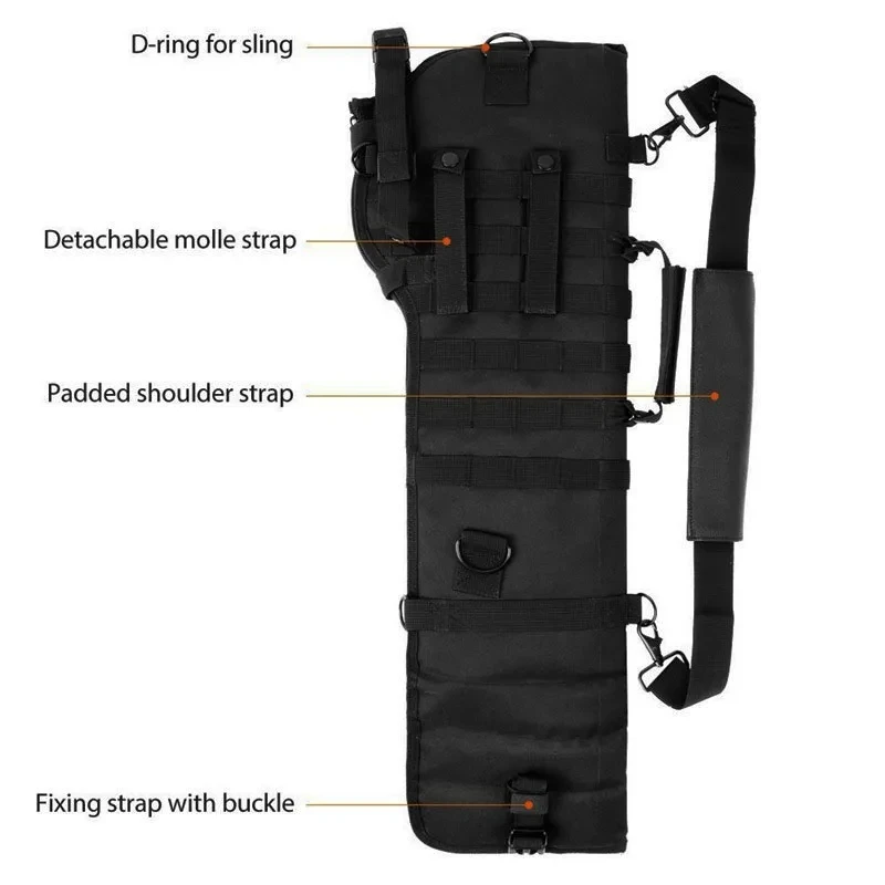 전술 가방 야외 소총 산탄 총 홀스터 M4 AK 케이스 Molle 나일론 무기 사냥 Airsoft 홀더 페인트 볼 총 가방 썸네일 3