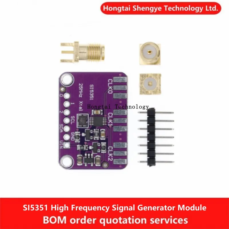 DC 3V-5V CJMCU-5351 Si5351A Si5351 I2C Clock Generator Module 8KHz-160MHz High Frequency Signal Square Wave Frequency Generator