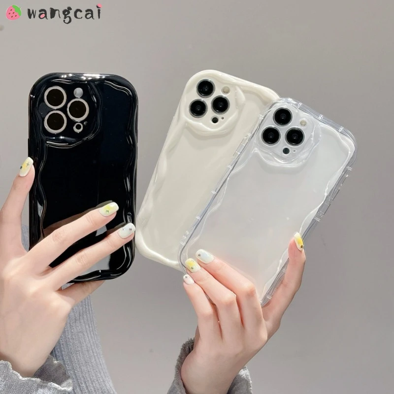 Cute Cream Wave Casing For Realme 10 Pro Plus 9i 9 Pro V25 GT3 GT Neo5 GT2 Neo 3T Neo2 Q5 Pro Phone Case Simple Cases Back Cover