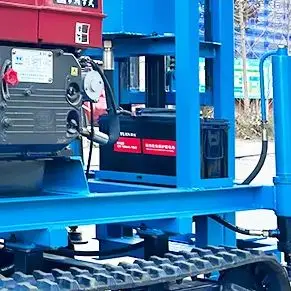 Customized Water Well Boring Machine Diesel Hydraulic 25HP 30HP Precise Control