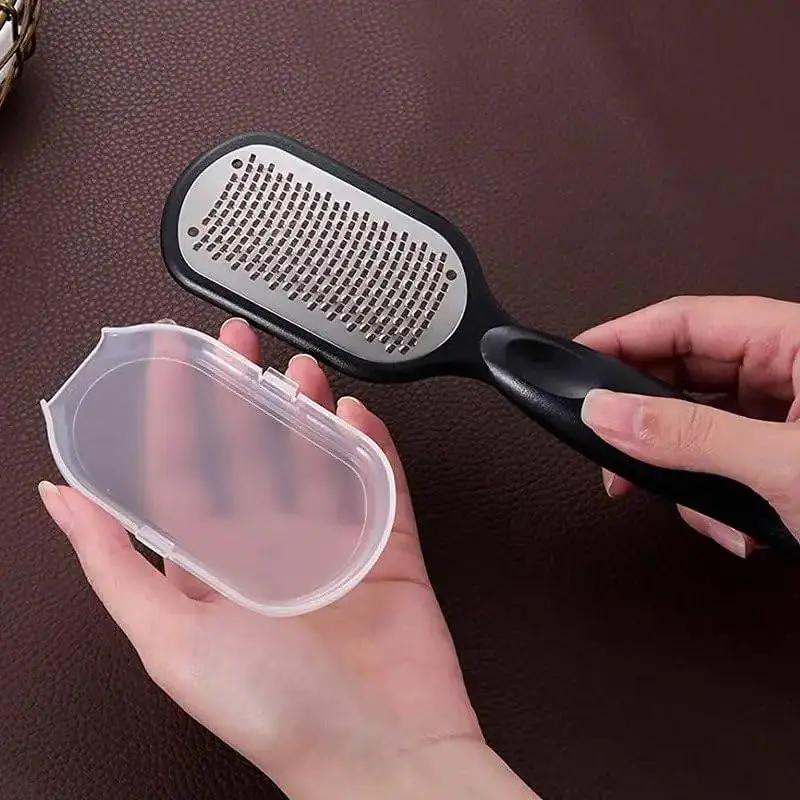 1pc Professional Stainless Steel Foot File Callus Remover Scraper Pedicure Tools Dead Skin Remove for Heels Feet Hand Care