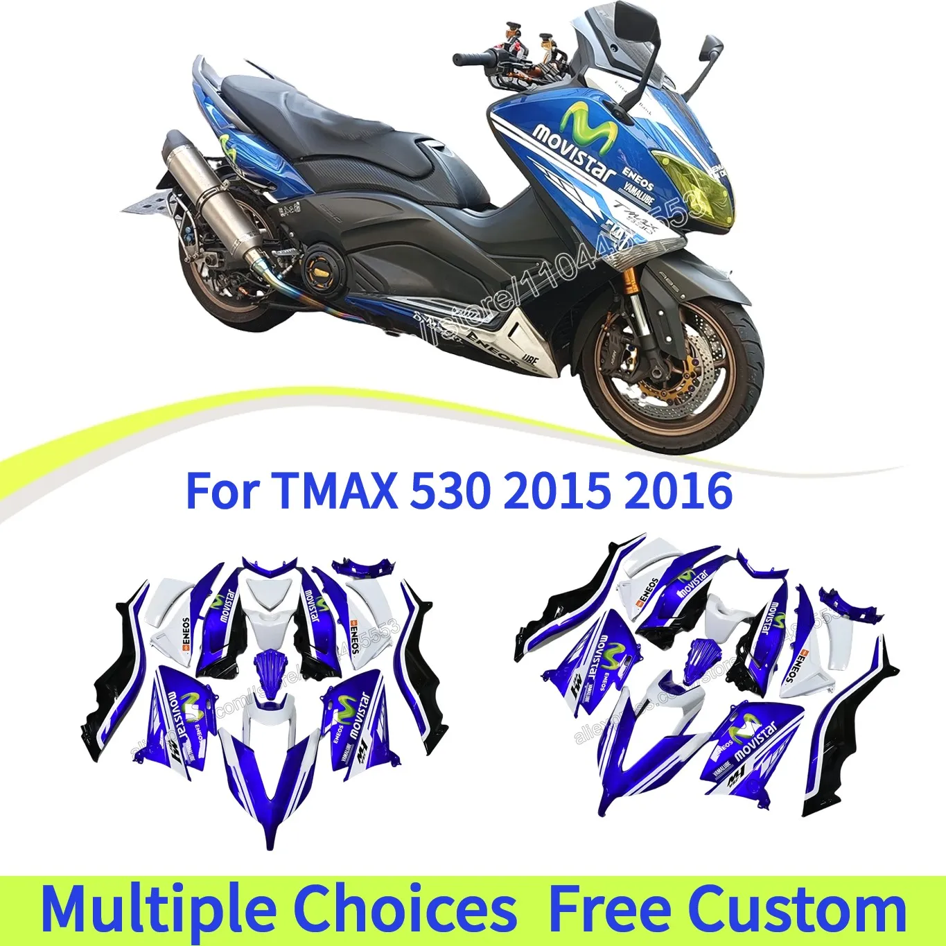 

Custom Injection Bodywork Fairing kit for T-max530 2015 2016 TMAX530 Aftermarket body kits