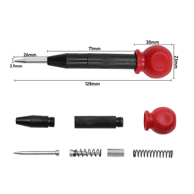 Center Punch Automatische Metalen Ponsgereedschap Houtbewerkingsgereedschap Geladen Marker Hout Beitel Schrijnwerkerij Timmerman Gereedschap