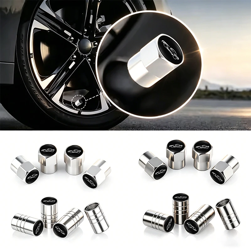 4Pcs Car Wheel Valve Air Core Cap Auto Tire Accessories For Mercedes Benz W210 W176 AMG CLS CLE CLA GLA GLB GLS Class A GLE W222