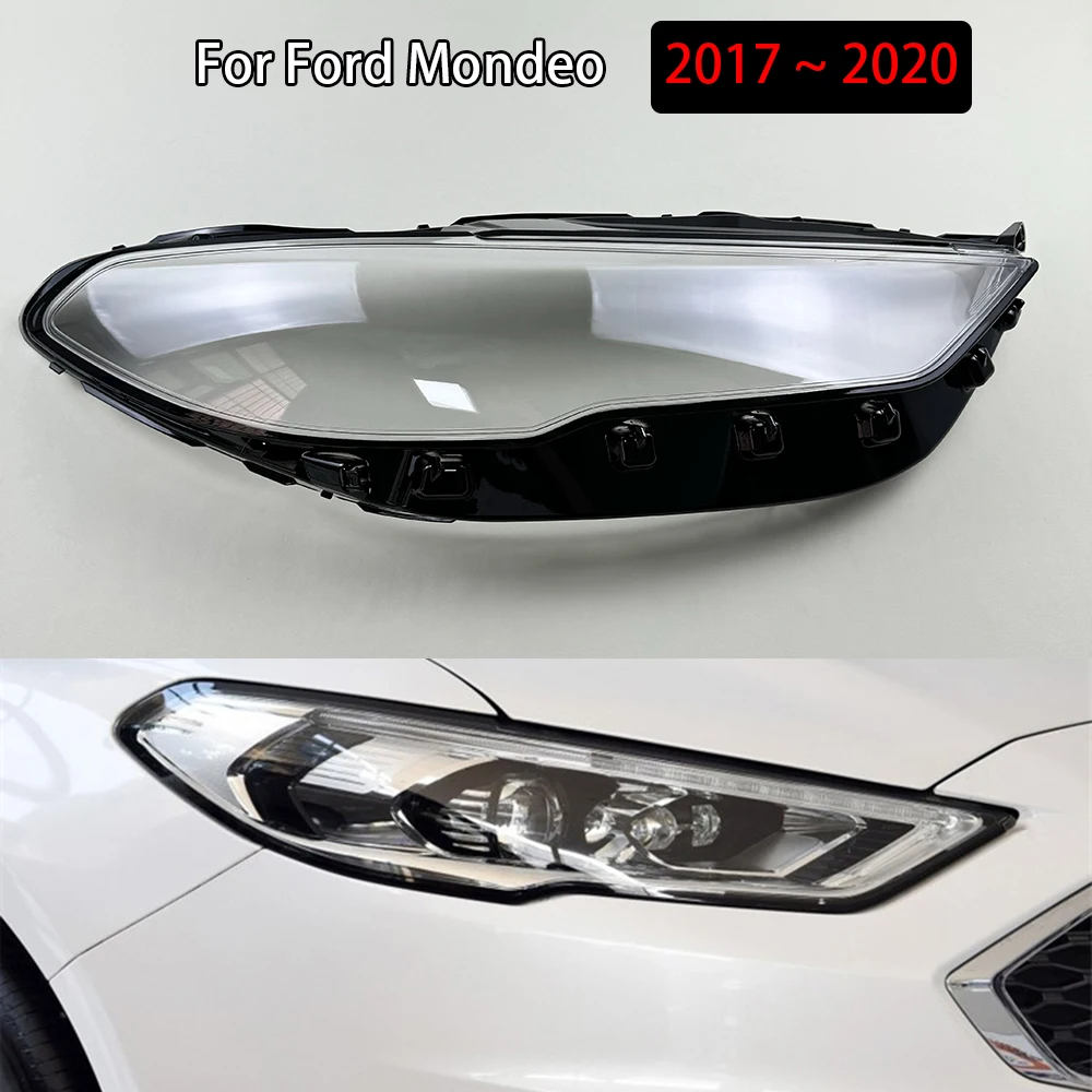 

For Ford Mondeo 2017 2018 2019 2020 Front Headlamp Cover Lamp Shade Headlight Shell Lens Plexiglass Replace Original Lampshade