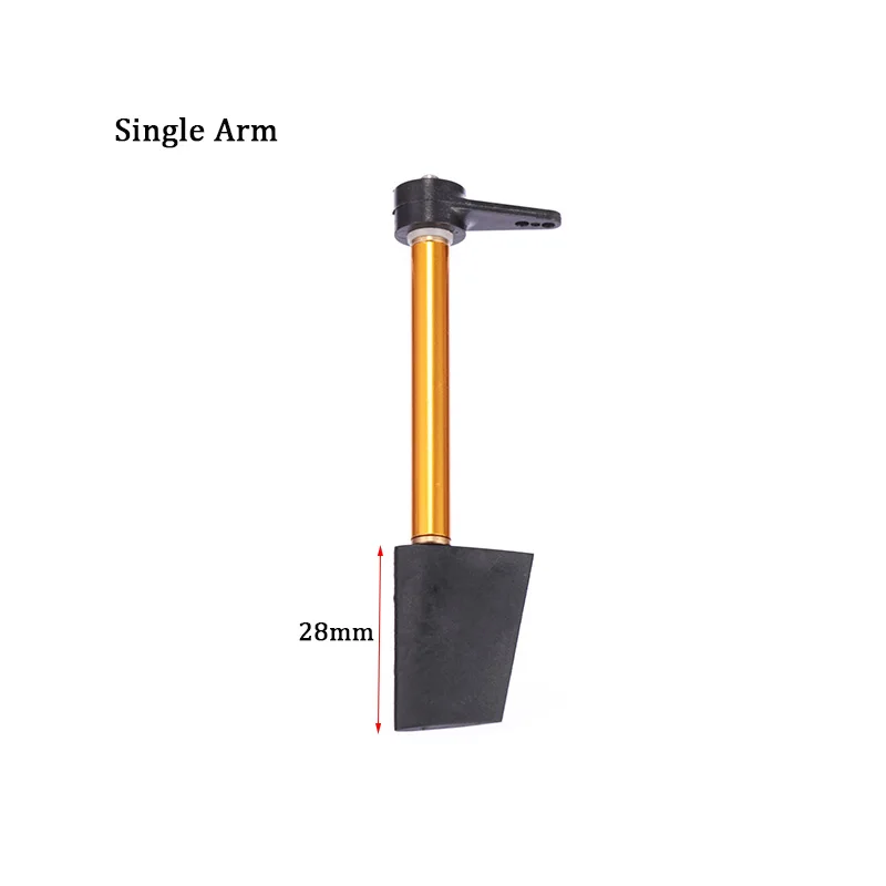 Hochwertiges Nylon-Lenkruder, Kunststoffruder für RC-Boote, Höhe 28 mm/36 mm/44 mm/52 mm, 90 Grad oder 180 Grad oder Einzelarm