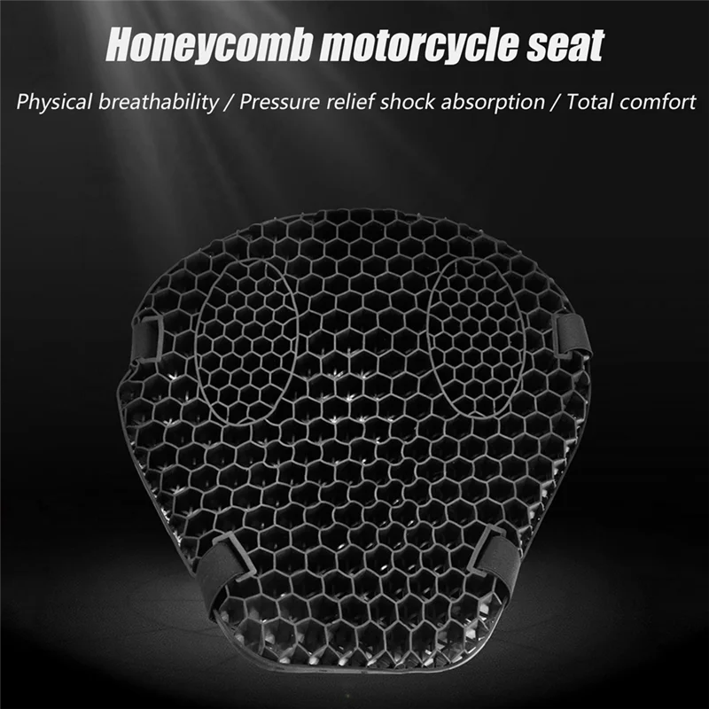 

2X Silicone Motorcycle Seat Cover Air Seat Cushion Breathable Pressure Relief Protector-L94A