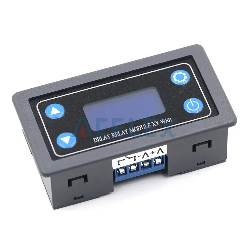 DC12V LEDดิจิตอลรีเลย์หน่วงเวลาโมดูลตั้งเวลารีเลย์สวิทช์ควบคุมTiming Trigger Cycleกับกรณีสำหรับในร่ม