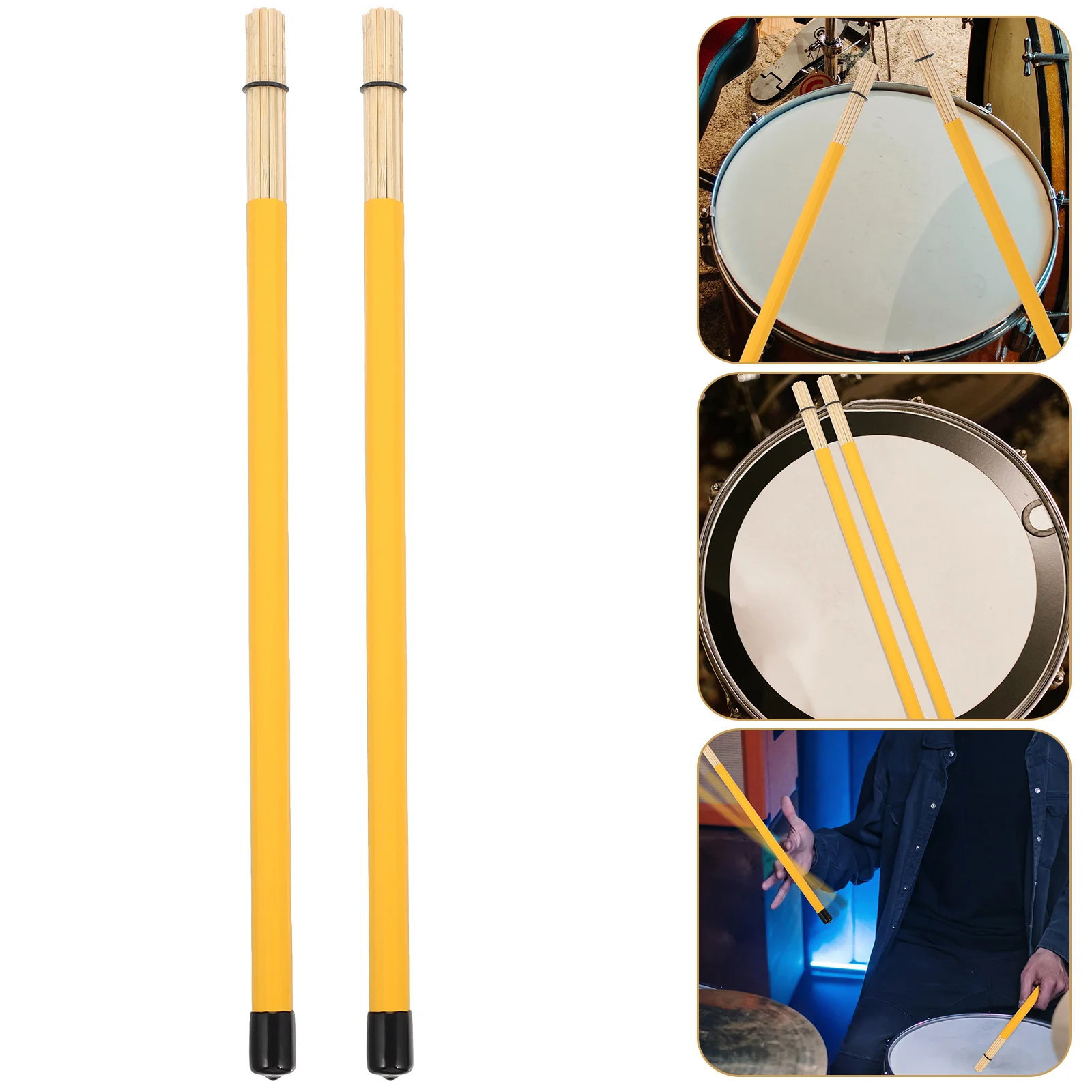 Drum Brush Percussion Instrument Accessories Drumstick Bamboo Sticks for Mallet