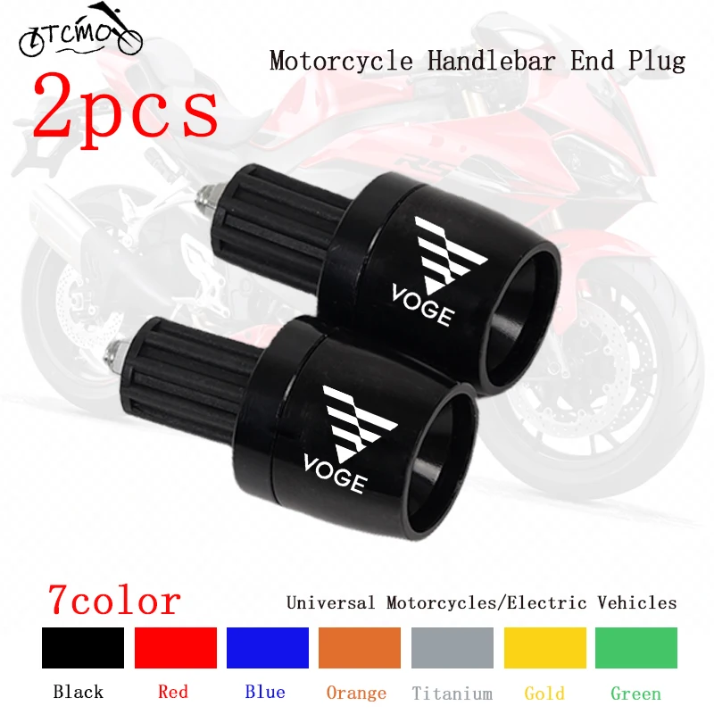 Para Loncin Voge 300DS 300 AC 300 RR 300 R 300 DS 300RR 300R 300AC CNC Tapas de Manillar de Motocicleta Antideslizantes