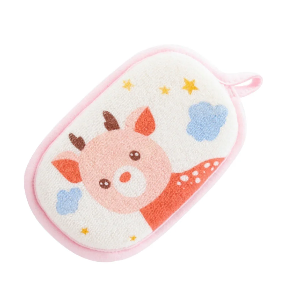Baby Bath Sponge Towel Scrubber Toddler Shower Sponges Brush Cartoon Newborn Polyester for Child