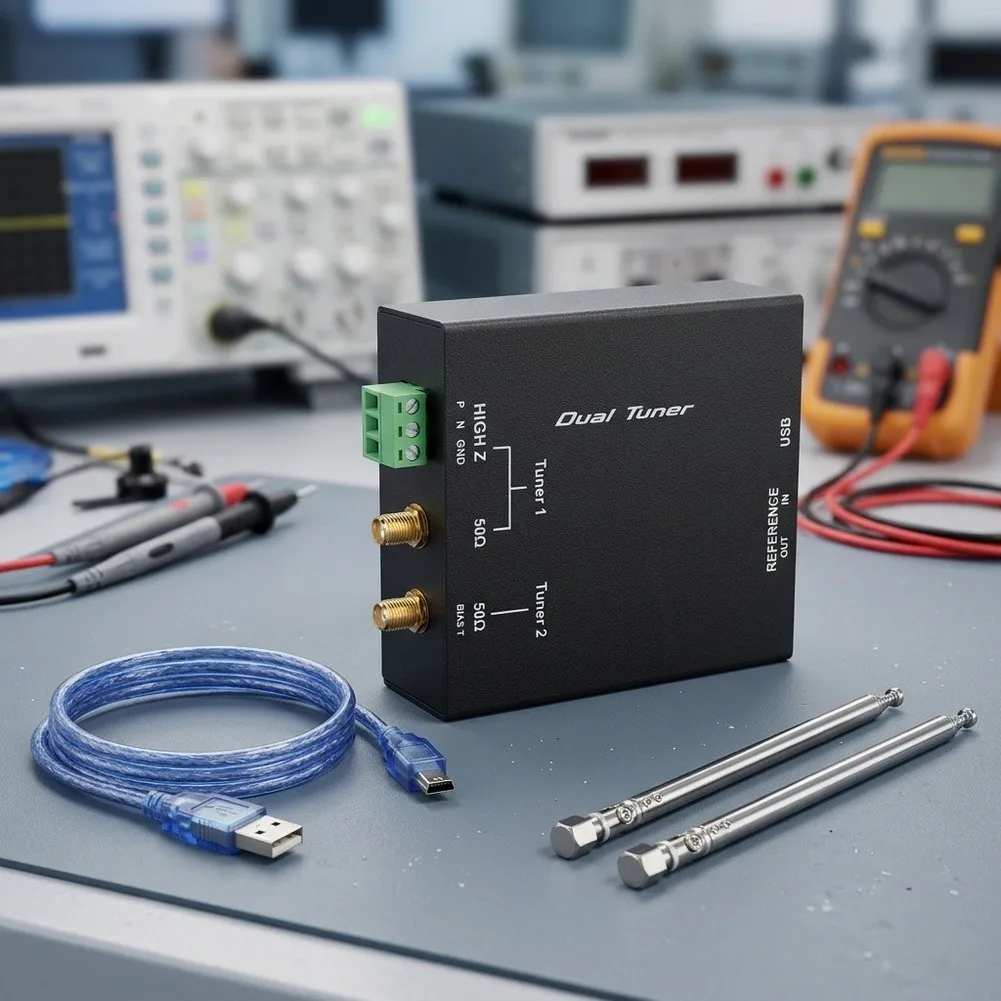 For RSPduo Software Defined Radio for Spectrum Analysis 1kHz-2GHz Dual Tuner with 2MHz Bandwidth per Channel For