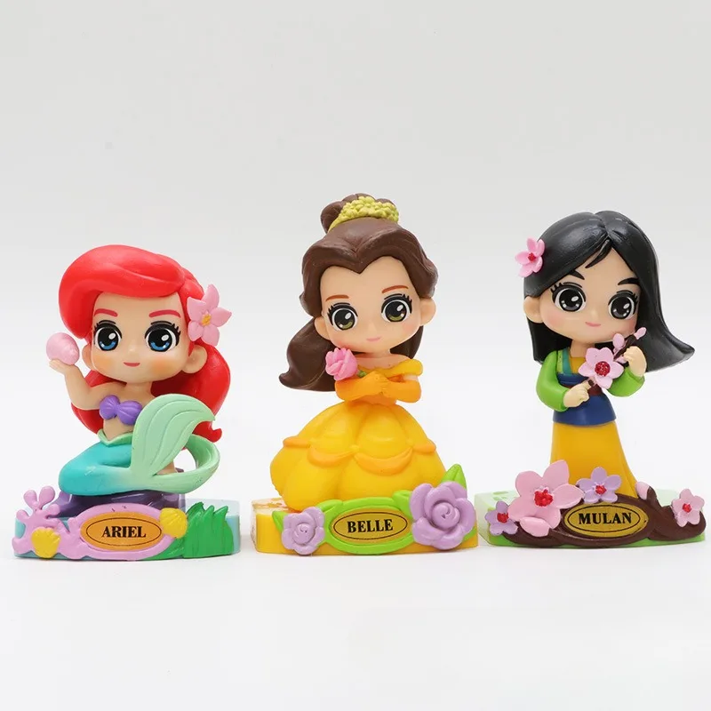 Afbeelding 3: Disney Sneeuwwitte Actiefiguren Pop Cartoon Schattige Kinderen Themafeest Taart Decoratie Auto Interieur Ornament Meisjes Verjaardagscadeaus
