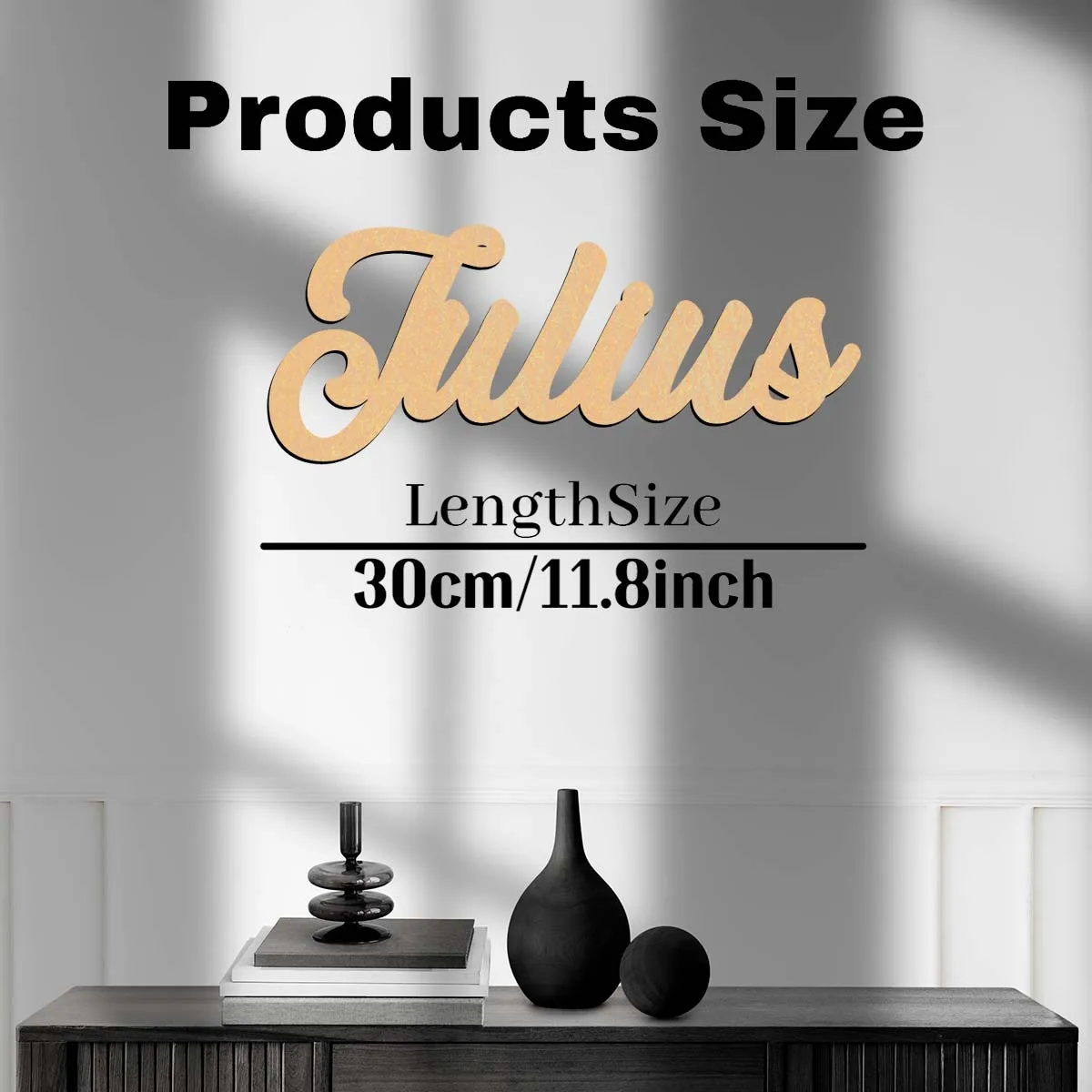 

Деревянная вывеска с лазерной гравировкой на заказ, 1 шт., долговечная, в стиле «Джуллиус», для праздничного декора