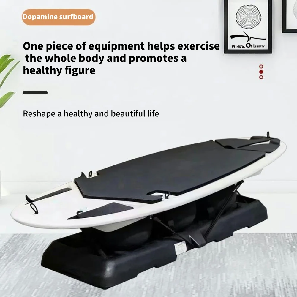 실내외 겸용 밸런스 볼과 미끄럼 방지 스탠드업 풍선 패들보드가 있는 새로운 실내 서핑 머신 (헬스장용)