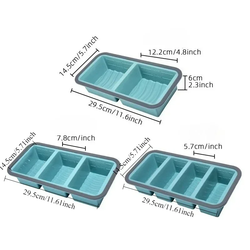 Silicon Soup Portion Freeze Trays for Soup Ice Cubes with Lid for Meal Prep Silicone Freezer Tray Make Stock Souped Ice Cube