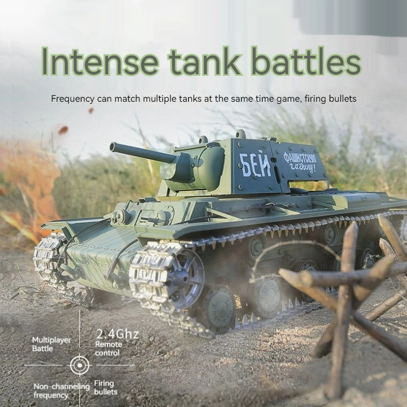 

Henglong Kv1 металлический танк с дистанционным управлением 1/16, профессиональный электрический танк, имитация военной модели, игрушка для мальчика, подарок