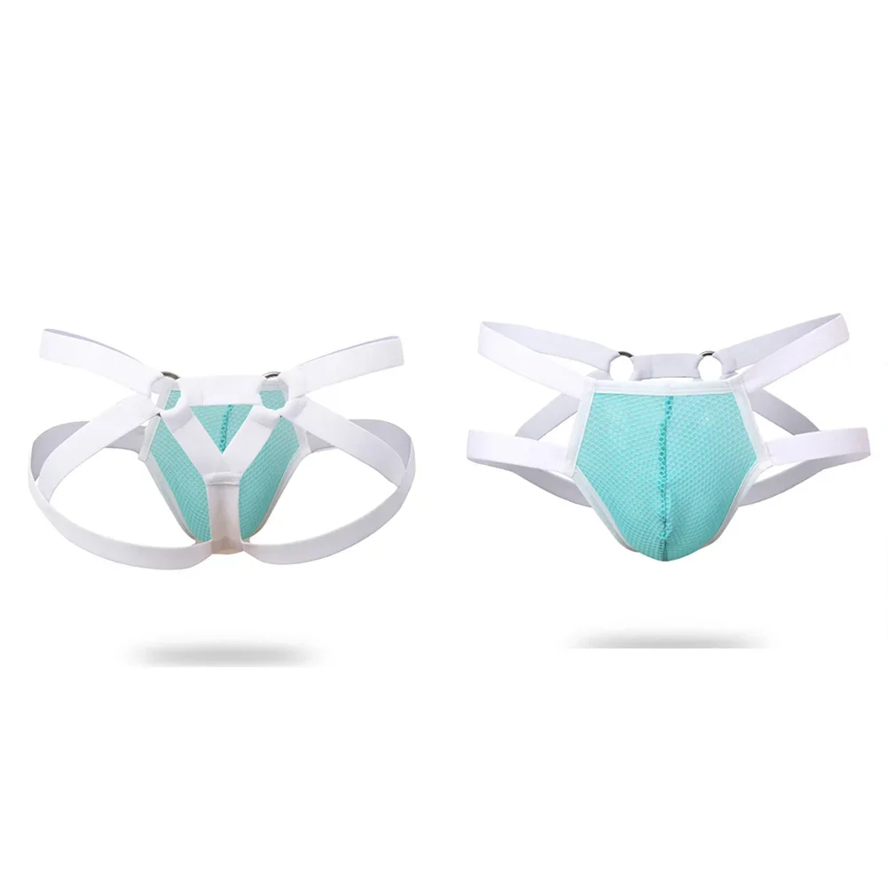 

Men Low Elastic Sexy Lingerie Waist Underwear Gay Sissy SoftThongs G-String Mesh Transparent Men's Panties Briefs Underpants Men