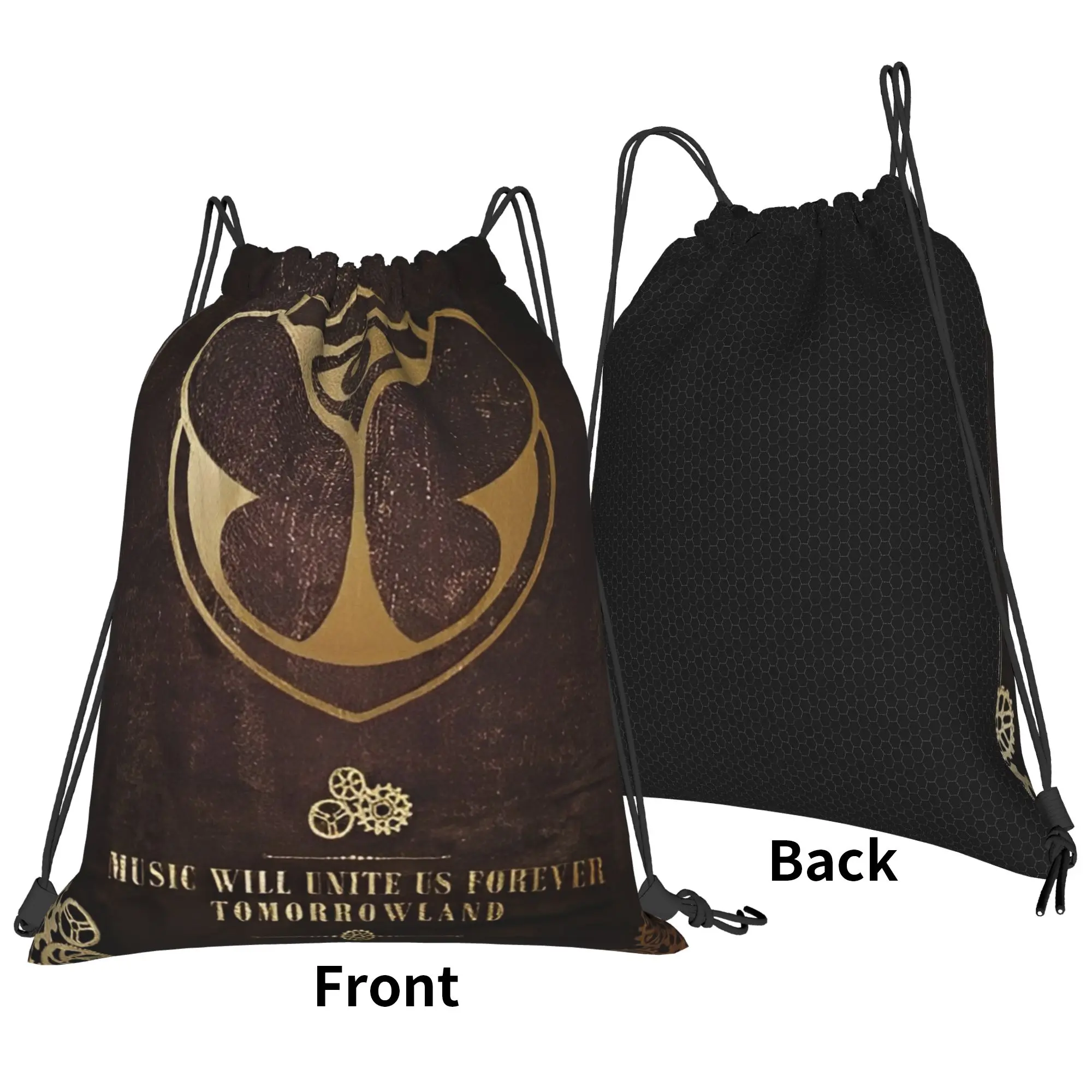 Tomorrowlands  Drawstring Bags Sports Backpack Gym Sackpack Water Resistant  String Bags for Exercise