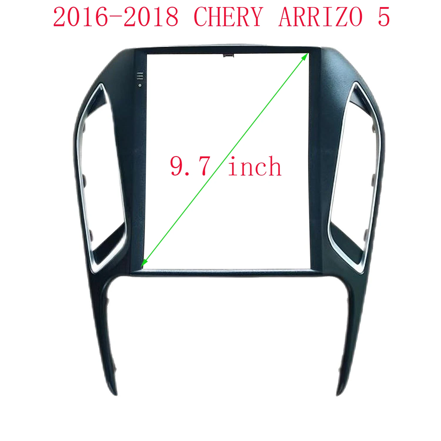 

2 Din Car Frame Fascia Tesla Style Android Radio Audio Dash Fitting Panel Kit 9.7 inch For 2016-2018 CHERY ARRIZO 5