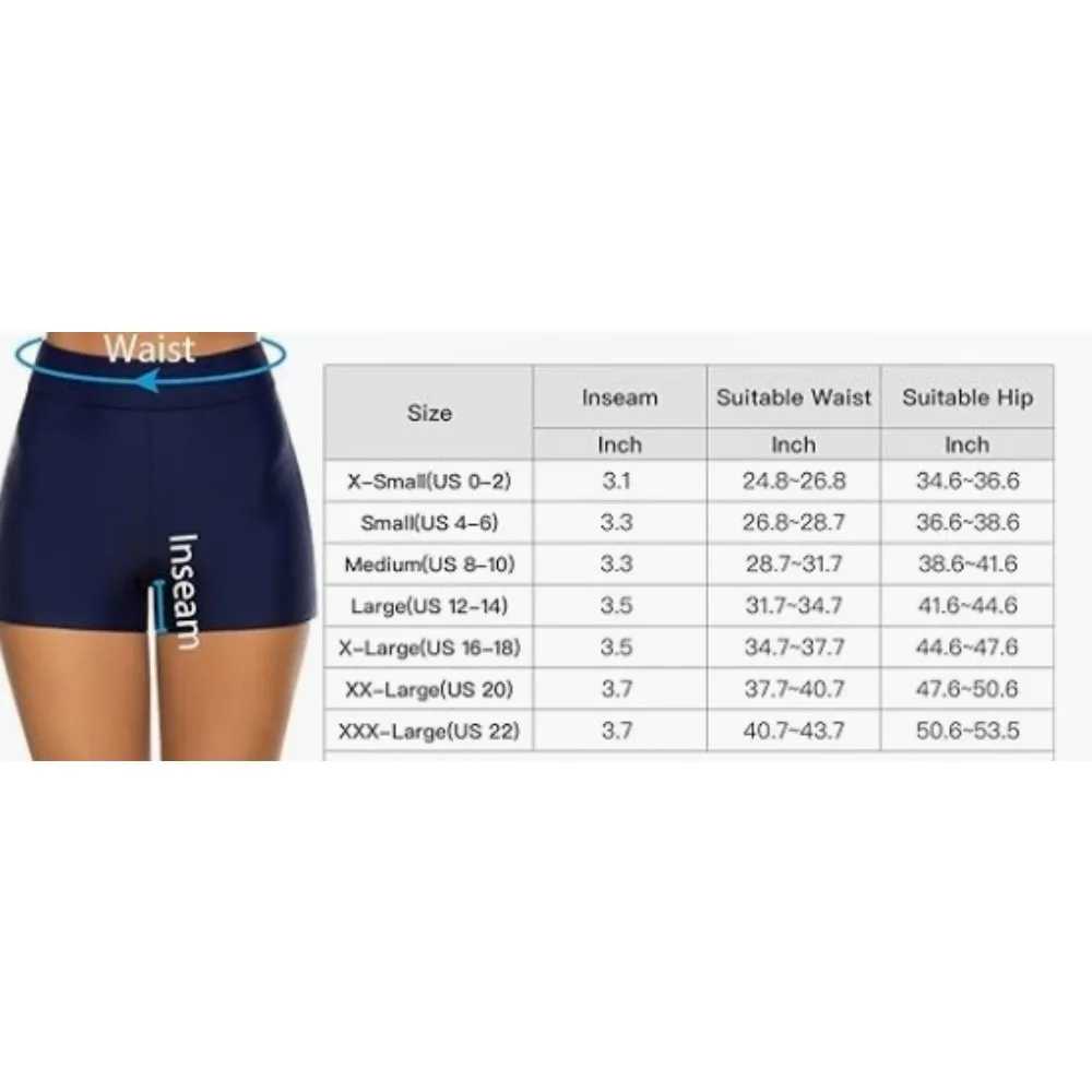 Damskie szorty kąpielowe z wysokim stanem, szorty typu boyshort, dół od bikini, szorty tankini, stroje kąpielowe, konserwatywne stroje, moda letnia