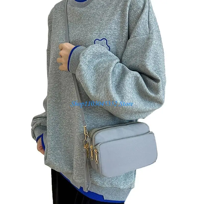 

A3PE Crossbody Bag Shoulder Bag for Girl Women Solid Color Splashproof Fashion Leisure Bag Small Square Bag Cellphone Bag