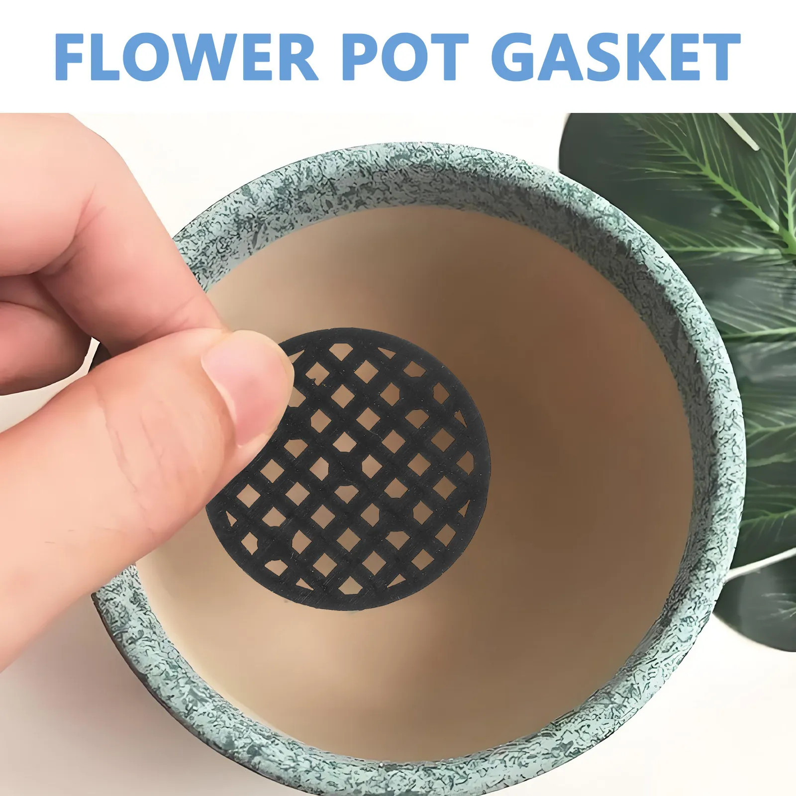 300Pcs Flower Pot Mesh Pads Reusable Breathable Pot Drainage Screen Mat for Indoor Outdoor Gardening Bonsai Soil
