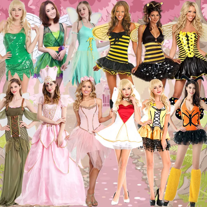 

loween Costume Par Performance Fairy Adult Forest COS Bee Animal Clothing Polyester Fiber Stage Costume