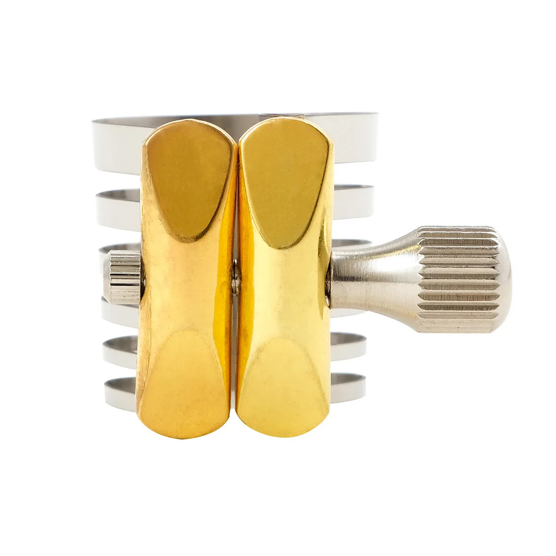 High-End Sax Ligature For Soprano & Tenor Sax Mouthpiece Stainless Steel Skeleton Ligature