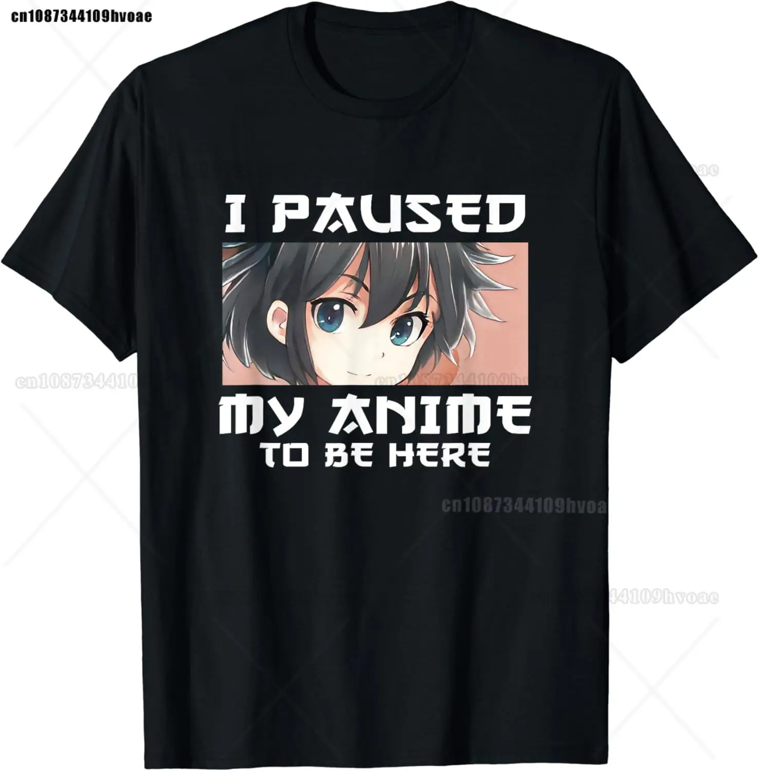 I Paused My Anime To Be Here Otaku Manga Japan Nerd Asia T-Shirt