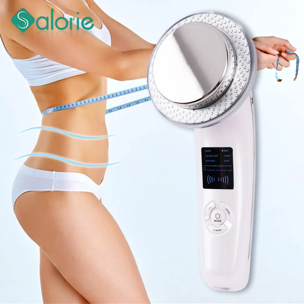 

6 in 1 EMS Ultrasonic Body Slimming Massager Ultrasound Cavitation Fat Burner Galvanic Infrared Ultrasonic Therapy