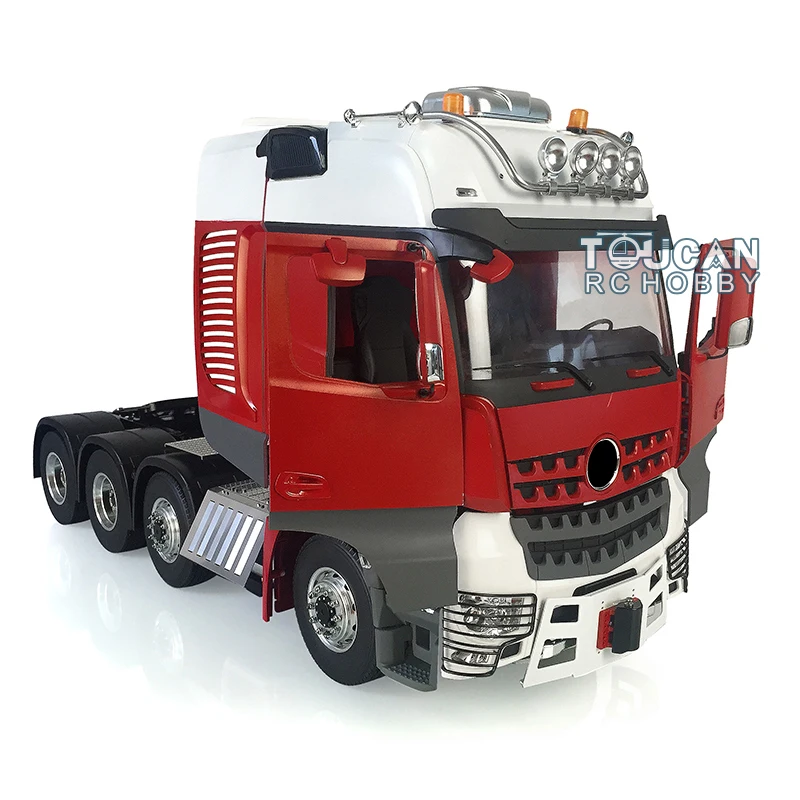 Maßstab 1:14 LESU 8*8 RC Metall Highline 3-Gang-Chassis Traktor LKW Modell bemalte Kabine mit Motor Servo für Geschenke Spielzeug THZH0861