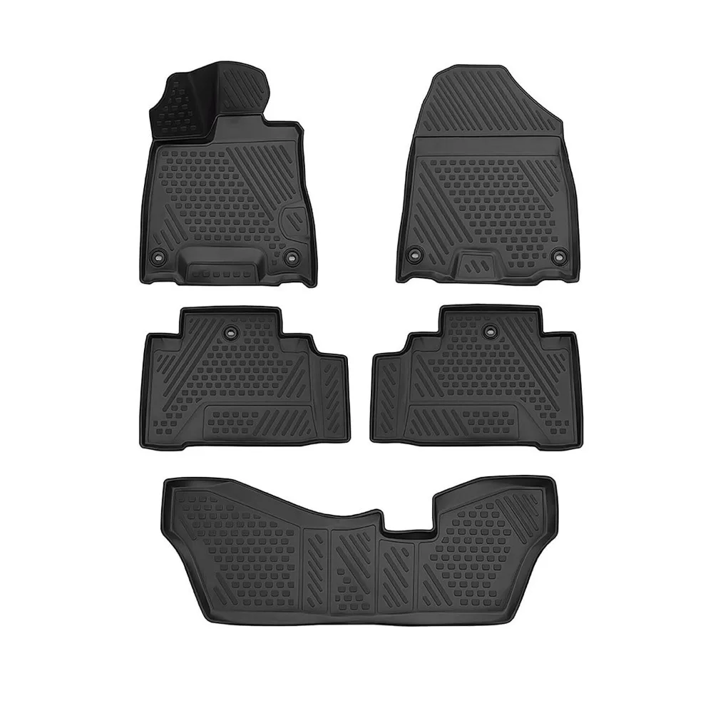 Floor Mats Liner for Acura MDX 2014-2020 Black TPE All-Weather 5 Pcs United States