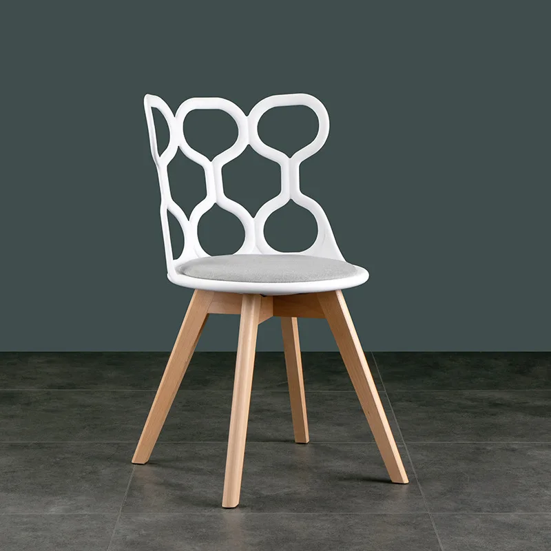 Creative solid wood dining chair leisure chair simple negotiation chair