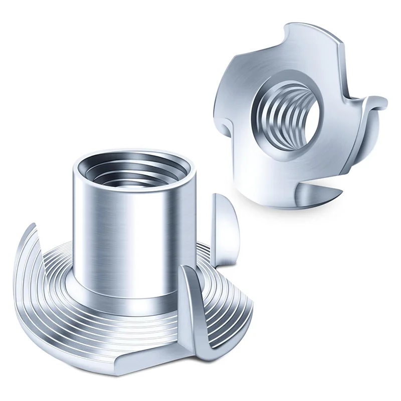 Dadi AB45, dadi a T, dadi a 4 artigli per bulloni e rotelle per aste, dadi hardware