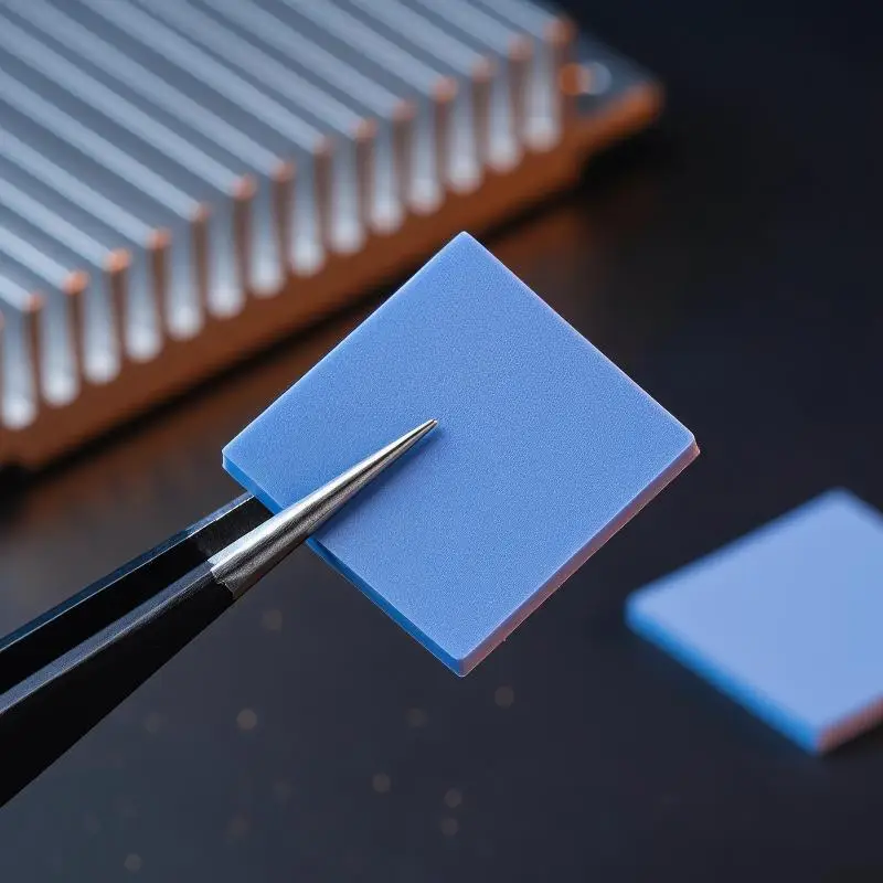 Thermal Pad Set 100pcs 6W High Thermal Conductivity Mat for IC Heat Sink CPU GPU Chip Electronic Cooling Replacement