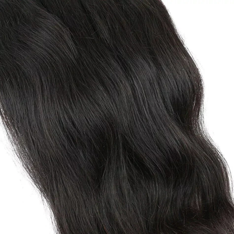 Extensions de Cheveux Humains 100% Naturels, Lisses, 16 à 26 Pouces, pour Tressage, Sans Trame