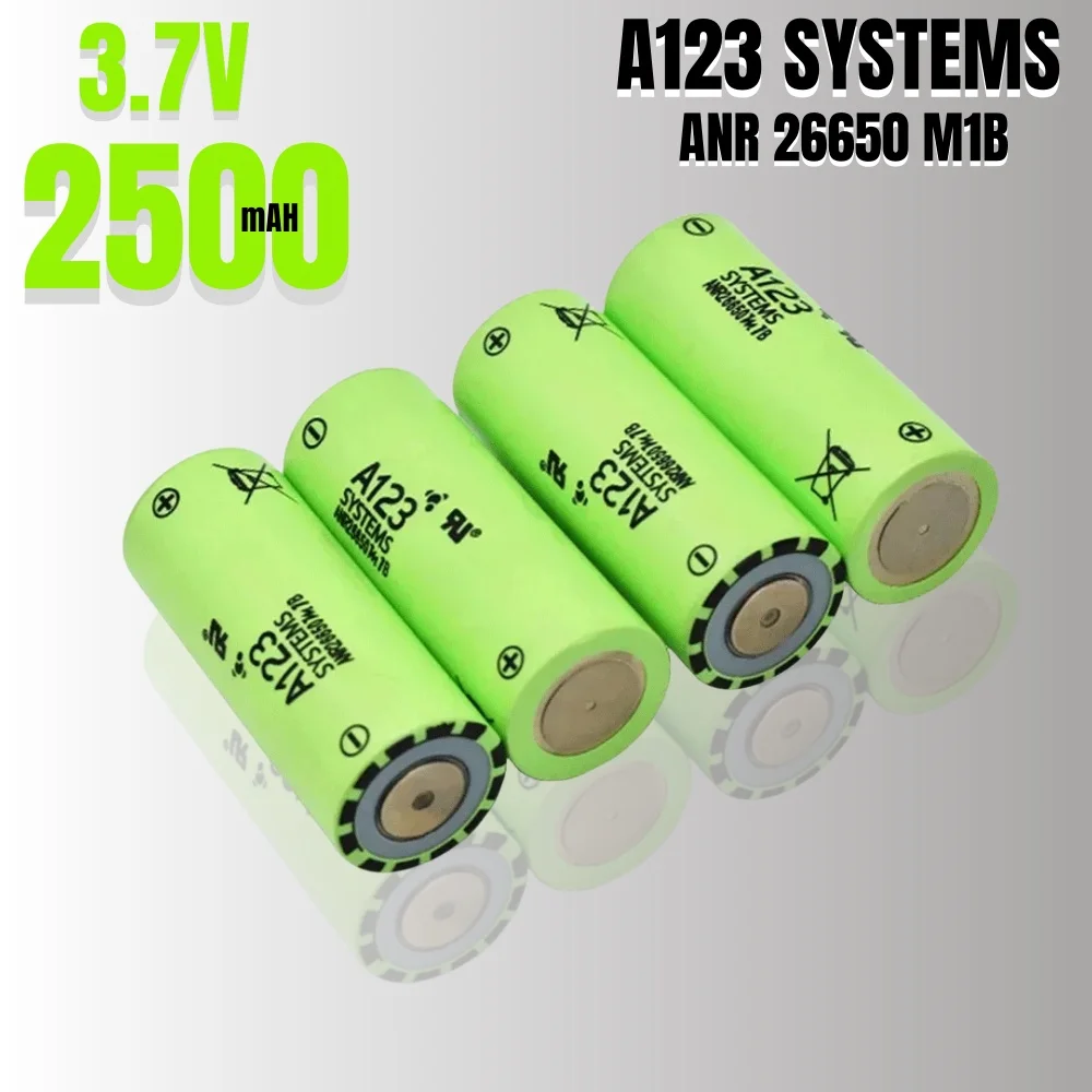 3.2V A123 26650 2500mAh M1B 26650 Battery 35A Li-ion Continuous Discharge Max 55A High Power Battery