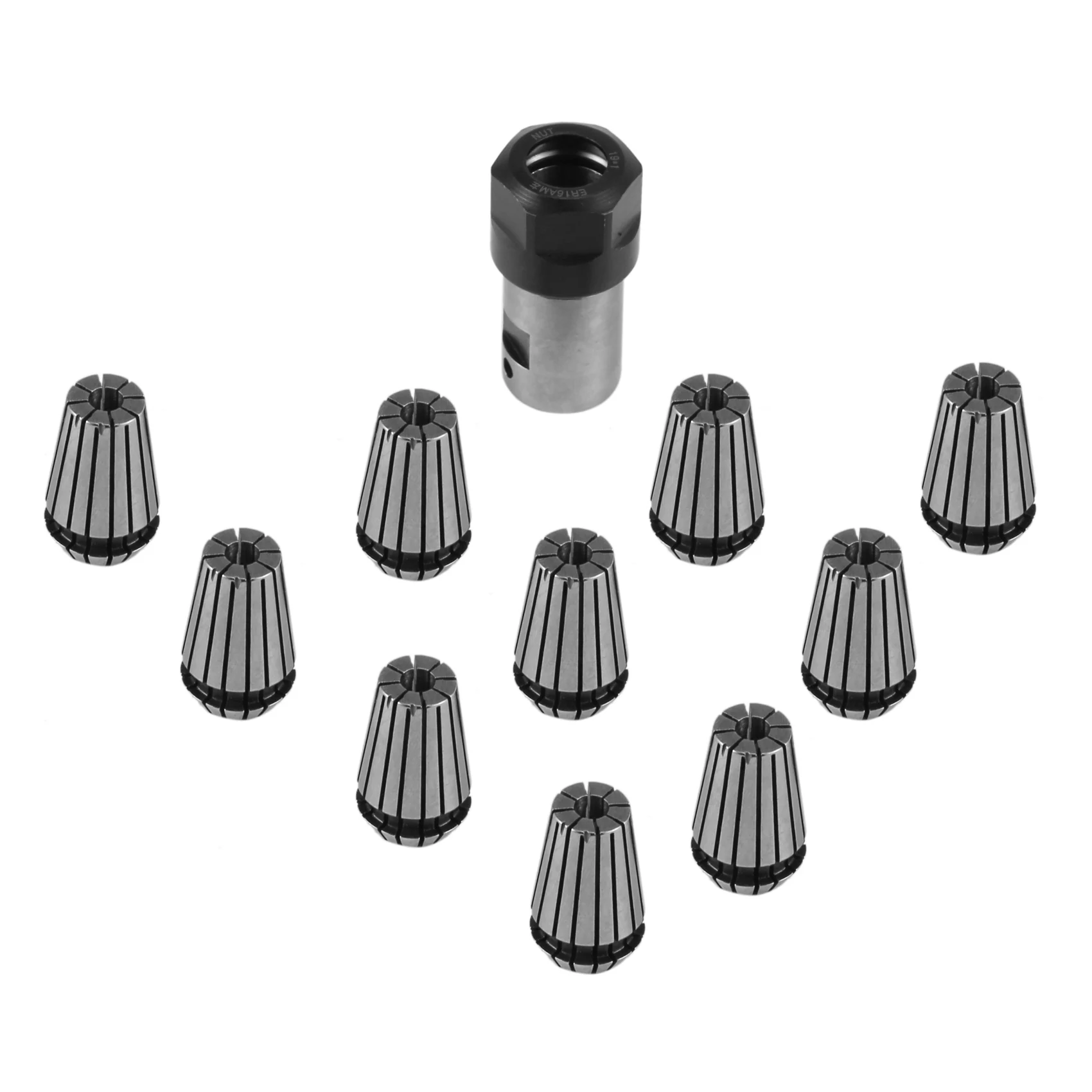 Limited Stock-FF 20Pcs Er16 Spring Collet + Motor Shaft 8Mm Extension Rod Holder Cnc Milling Lathe Tool Engraving Machine