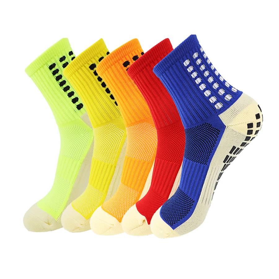 Pairs New Football Socks 1 Men Women Sports Socks Non-slip Silicone Bottom Soccer Baseball Socks Outdoor Sport Cycling Yoga 01