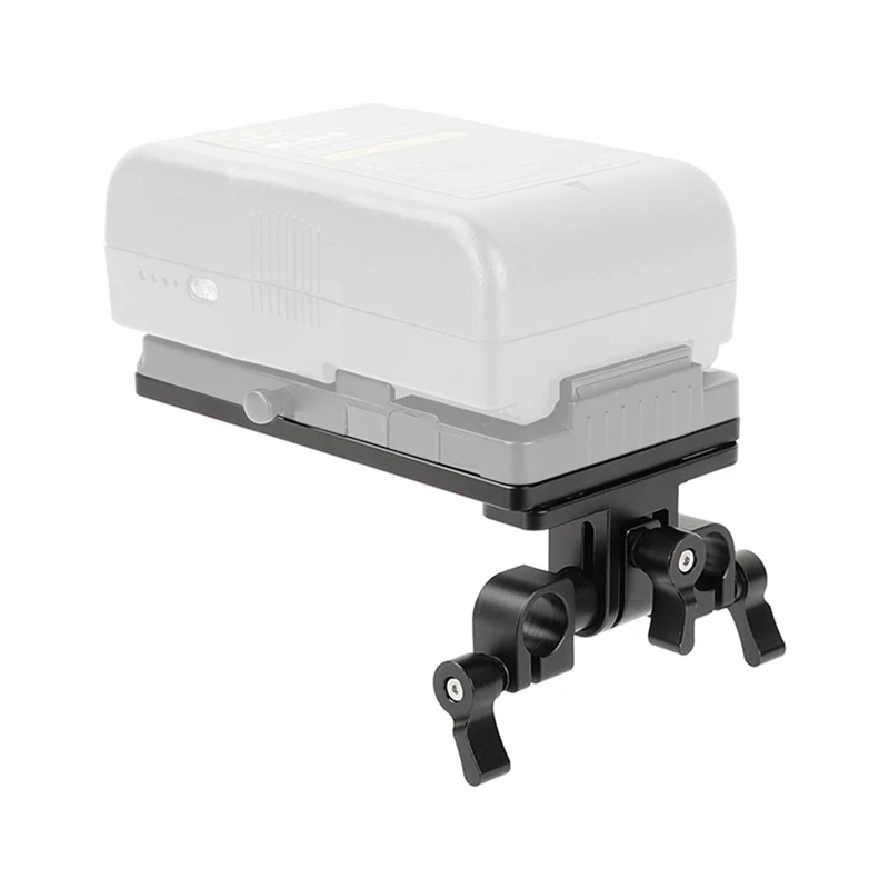 CAMVATE Battery Backboard Cheese Plate with 15mm Rod Clamp for IDX PV2 Quick Release V-Mount Baseplate ForShouleder Rig Battery