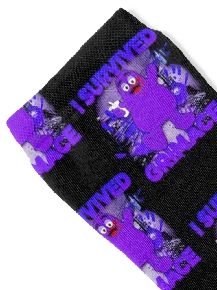 Premium i survived grimace Socks warm winter football with print Toe sports Man Socks Women's